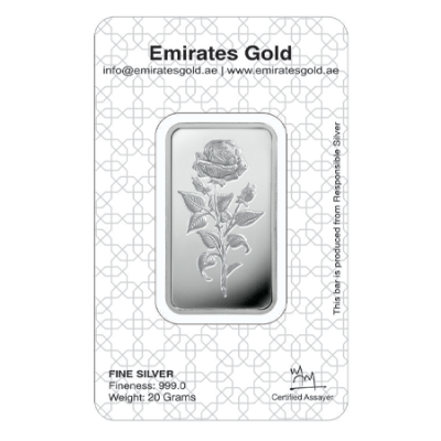 20g Silver Bar in Certified Blister | Emirates Gold