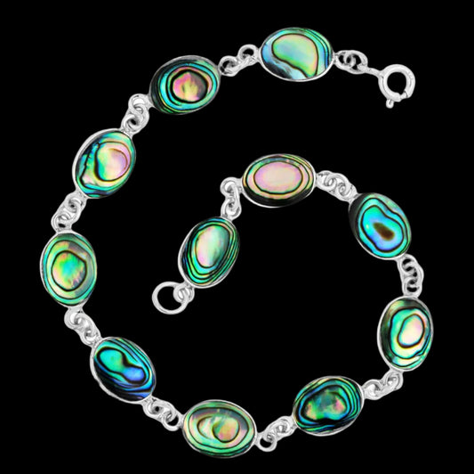 Abalone Oval Cab Bracelet