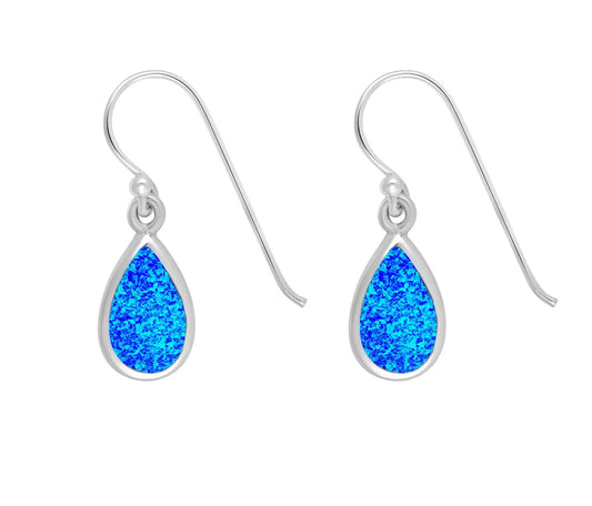 Dainty Opal Teardrop Earrings