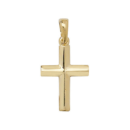 9ct Yellow Gold Classic Rectangular Cross Pendant – Simple & Timeless