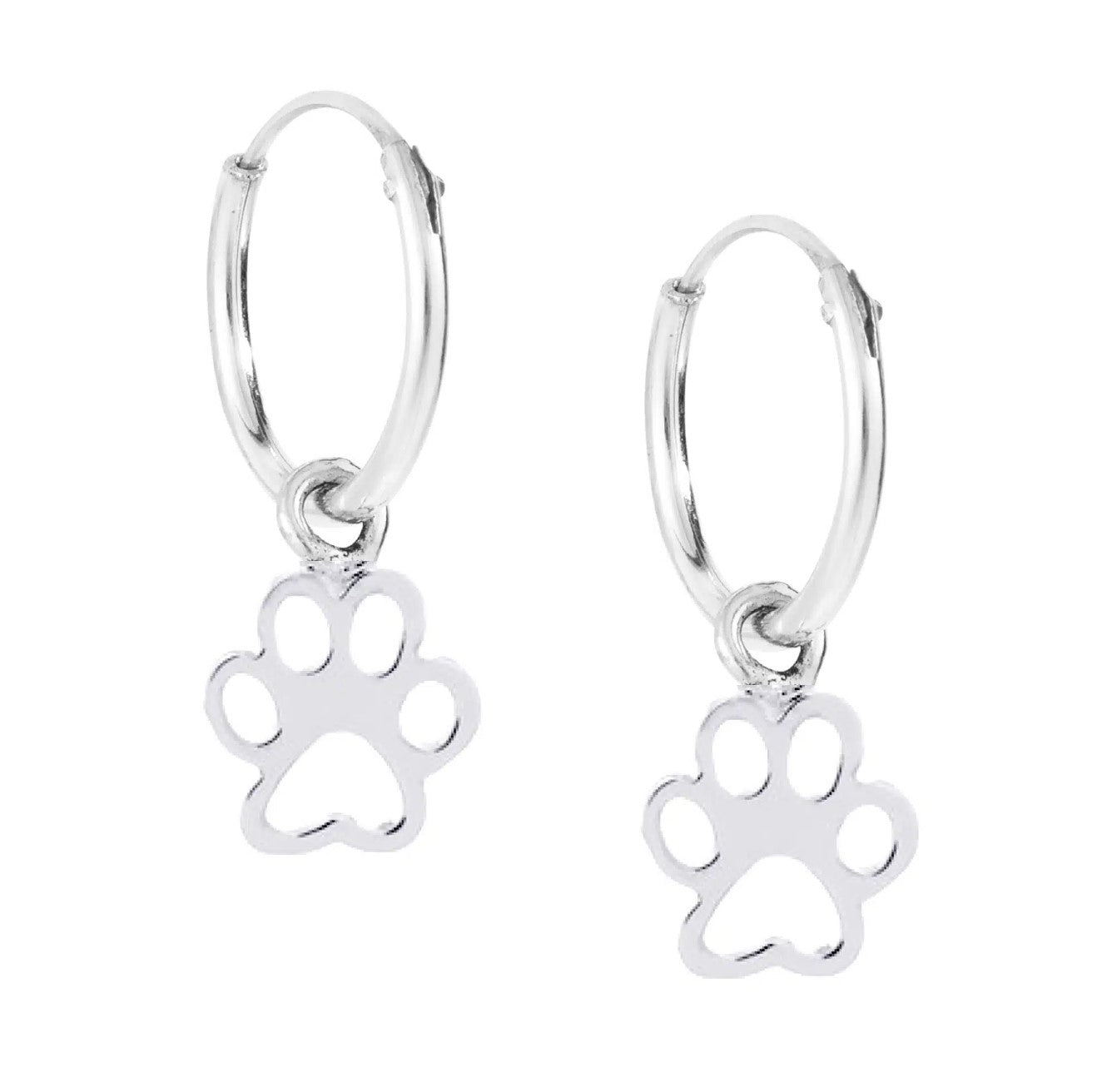 Paw Print Hoops