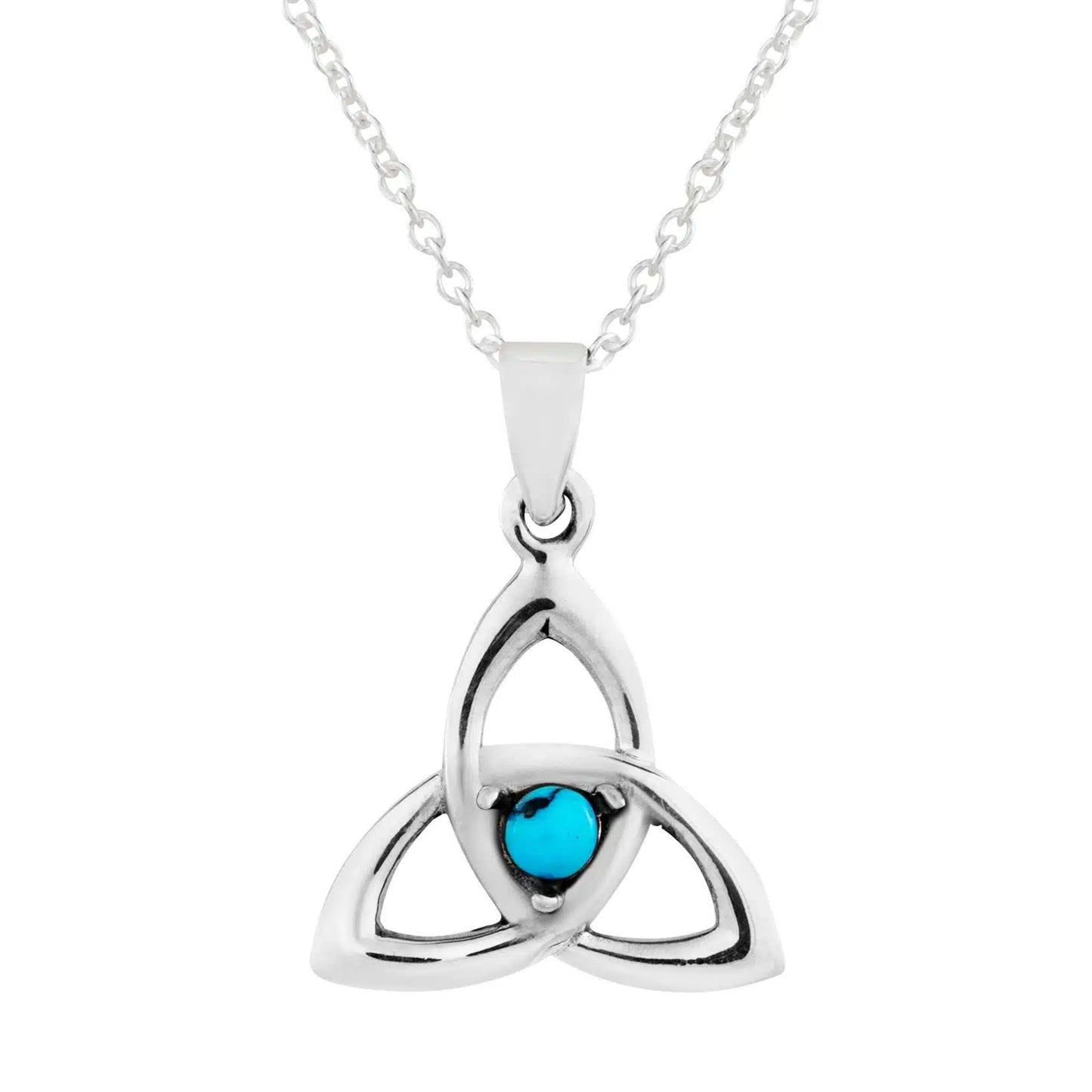 Turquoise Goddess Triquetra Pendant