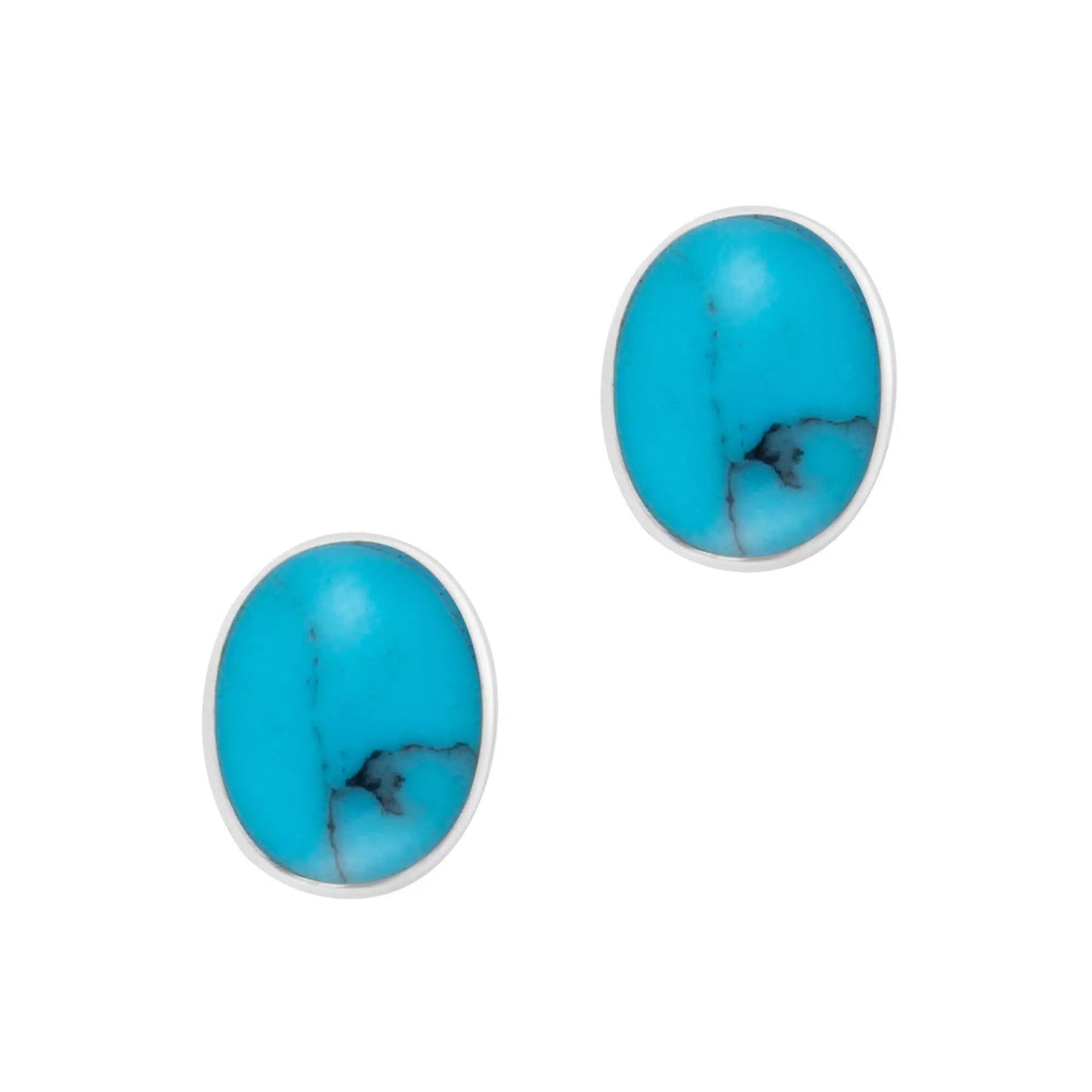 Turquoise Oval Studs