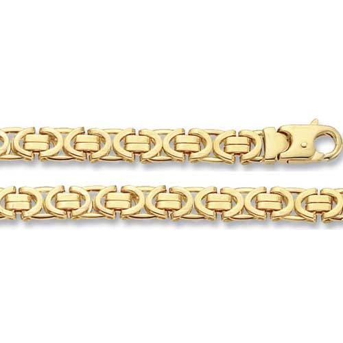 9ct Yellow Gold Byzantine Chain