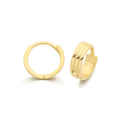 9ct Yellow Gold Huggie Earrings