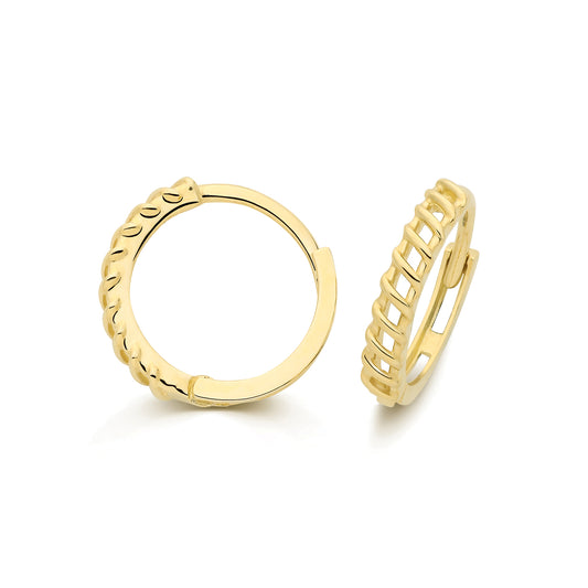 9ct Yellow Gold Huggie Earrings