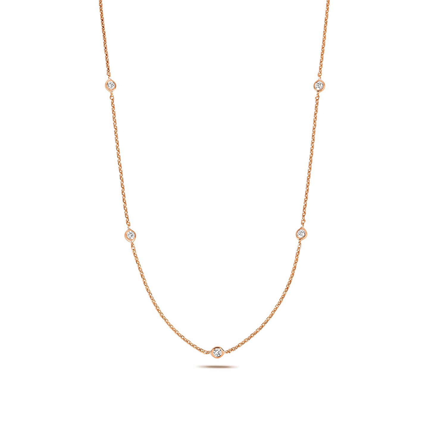 18K Radiate Elegance with Our Natural Diamond Necklace