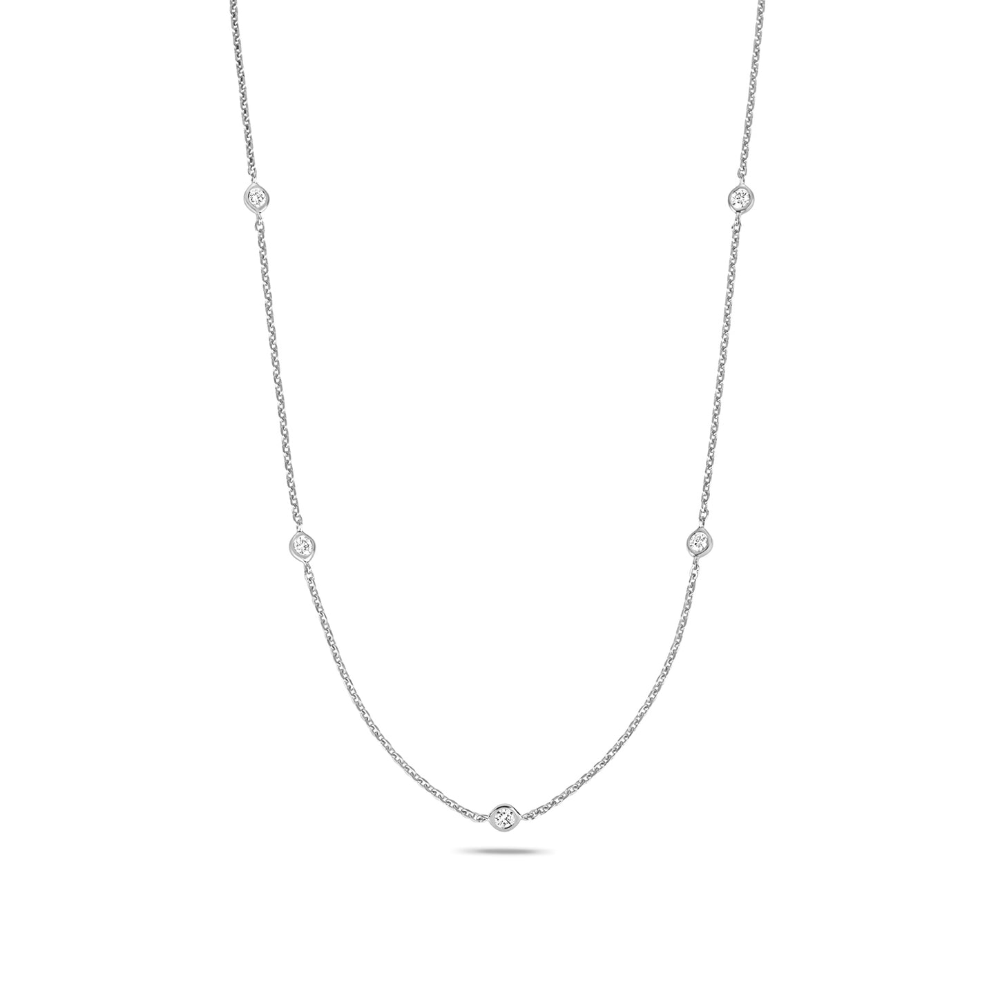 18K Radiate Elegance with Our Natural Diamond Necklace