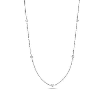 18K Radiate Elegance with Our Natural Diamond Necklace