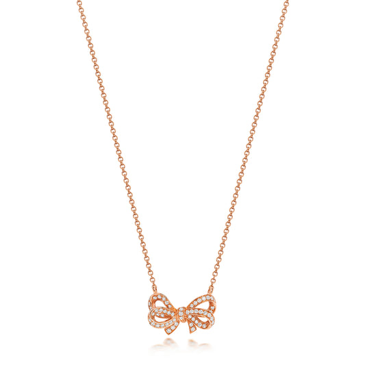 The Natural Diamond Bow Necklace