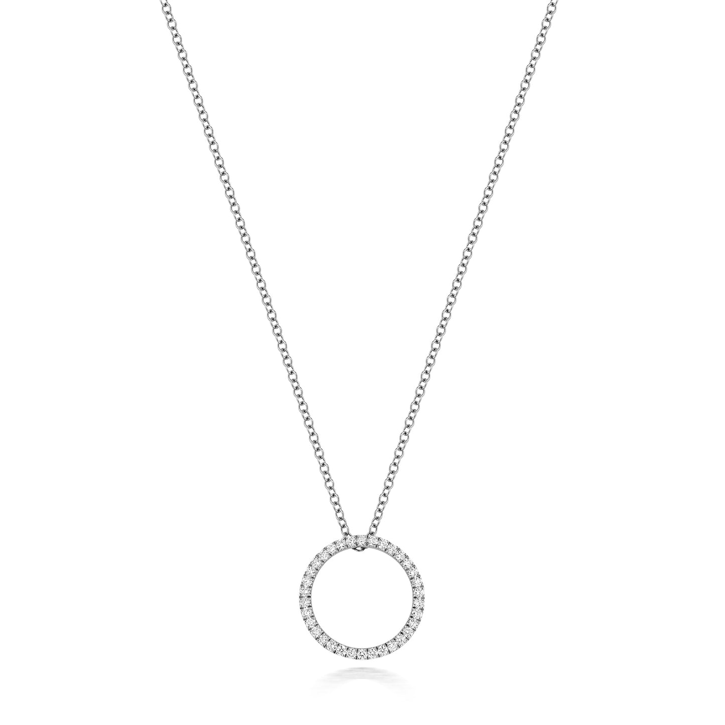 Natural Diamond Circle Necklace