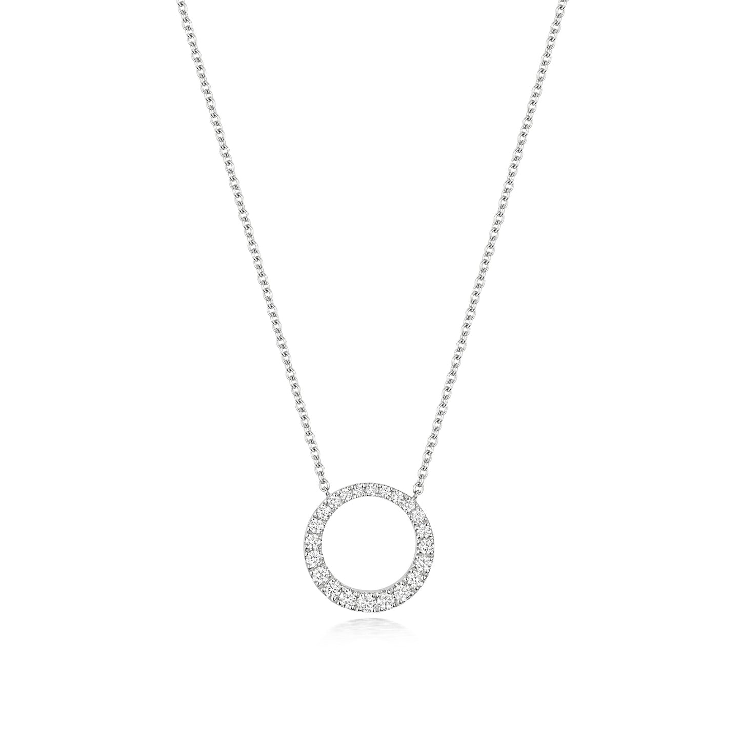 Natural Diamond Circle Necklace