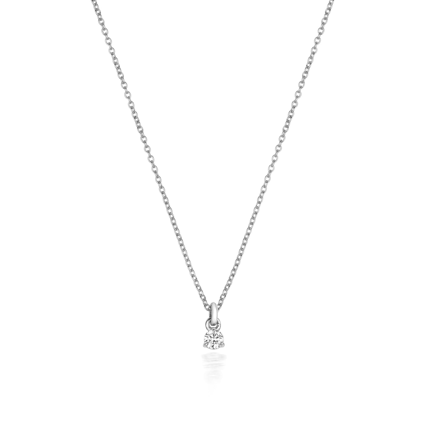 Natural Diamond 3-Claw Necklace