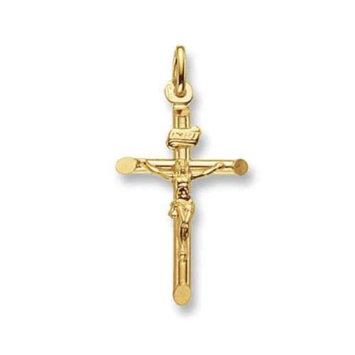 9ct Yellow Gold Crucifix Pendant – Classic & Religious Design