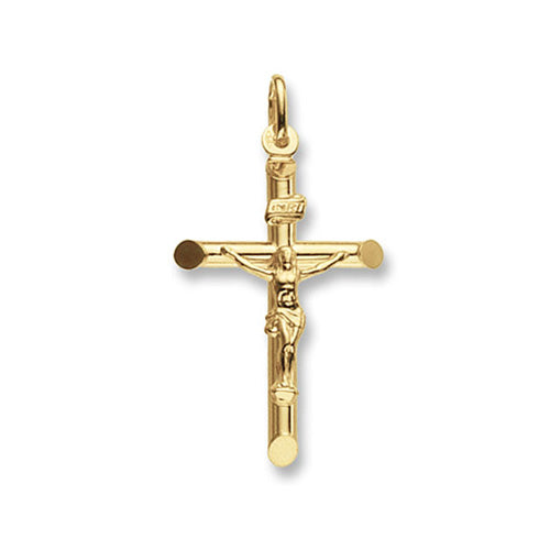 9ct Yellow Gold Crucifix Pendant – Classic & Religious Design