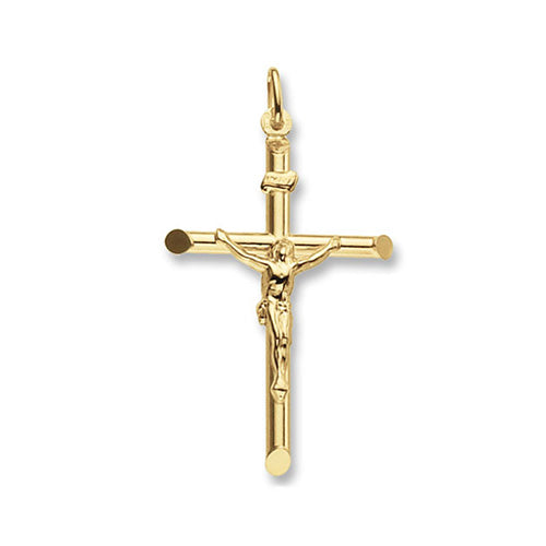 9ct Yellow Gold Crucifix Pendant – Classic & Religious Design