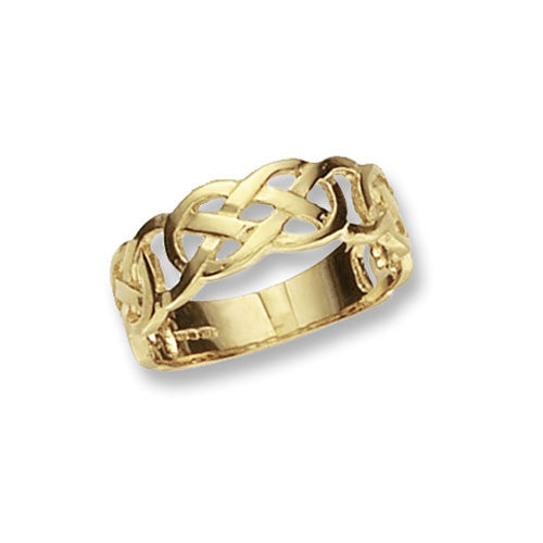 9ct Yellow Gold Ladies’ Celtic Ring – Timeless Elegance with a Heritage Touch