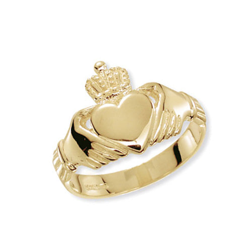 9ct Yellow Gold Men’s Claddagh Ring